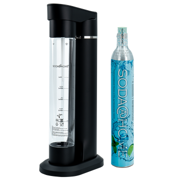 Beverage Carbonater MERCURIUS Black with cylinder