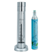 Beverage Carbonater MERCURIUS Silver with cylinder