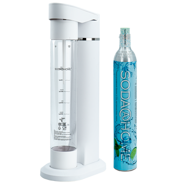 Sparkling Drinks Maker MERCURIUS White  with cylinder