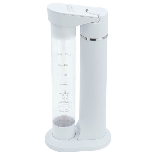 Sparkling Drinks Maker MERCURIUS White  with cylinder