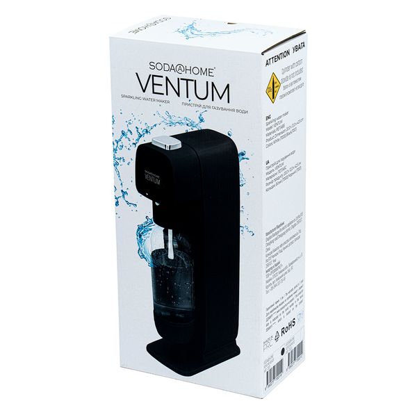 Sodamaker VENTUM Black with cylinder