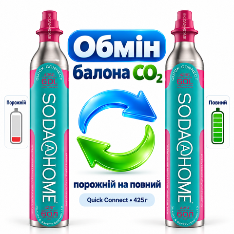 Заправка-обмін балону Quick Connect вуглекислим газом (CO₂) 425г 7008.1 фото